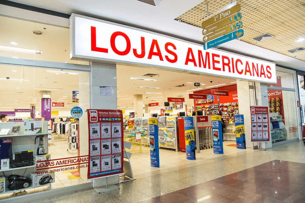 Fachada da loja americanas